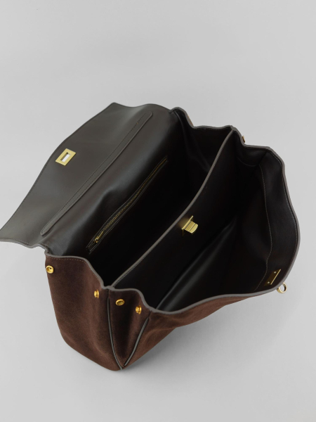 Сумка Сандра средняя brand salad, цвет: коричневый J-704-PHR 6943 купить онлайн