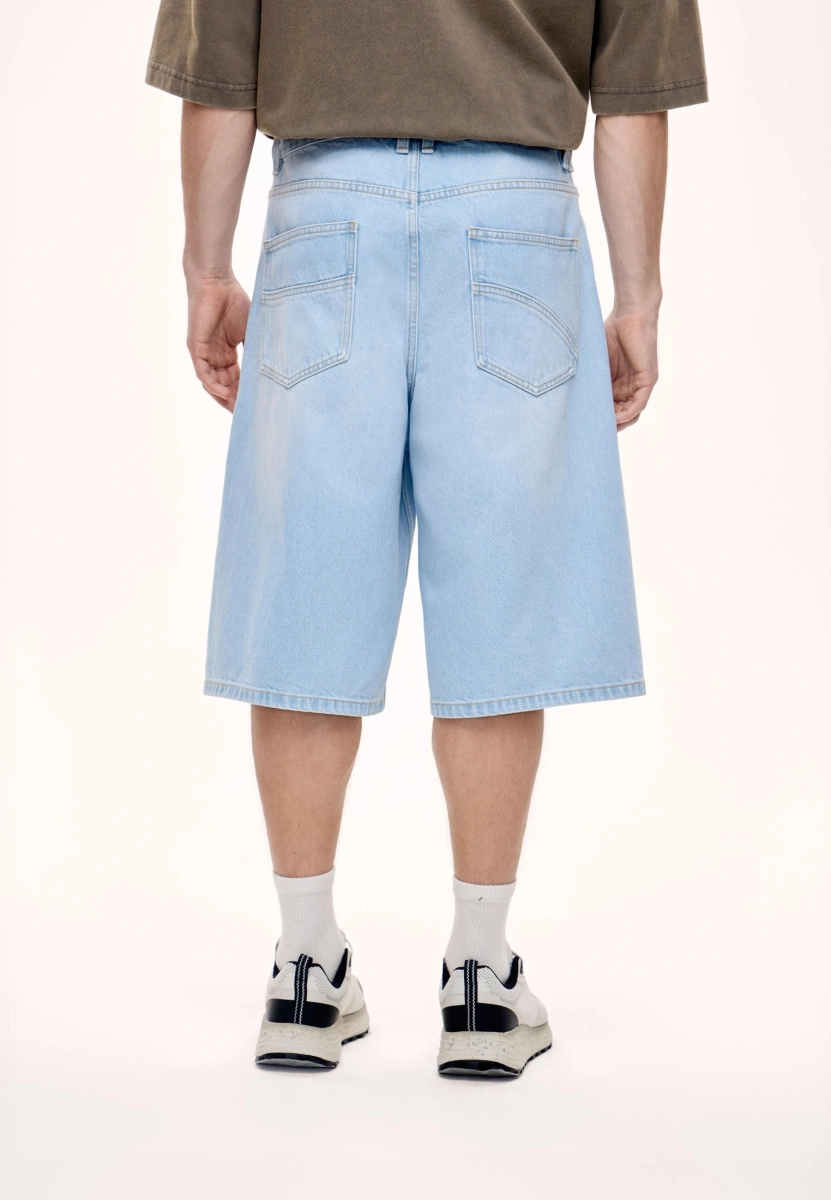 Мужские шорты бермуды из денима MUTED, цвет: голубой, 904825.MSHT0007_Light-blue купить онлайн