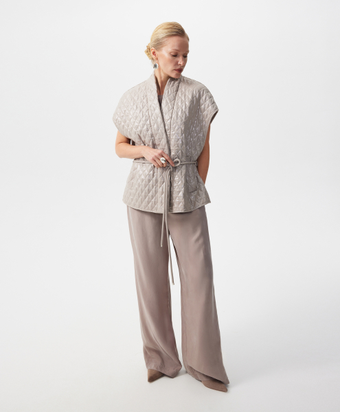 Стеганый легкий жилет GLVR, цвет: серый, 126G22GAC4707 купить онлайн