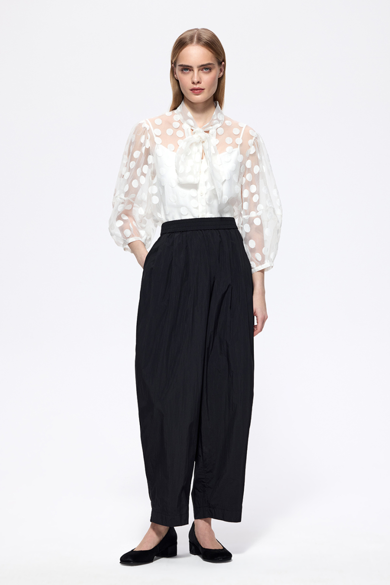 Блузка из деворе с бантом DREAMS BY ALENA AKHMADULLINA, цвет: белый, 126102050204387/702000 купить онлайн