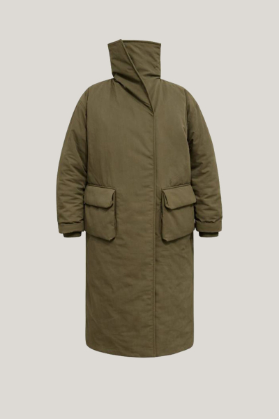 Куртка макси уютная UNKE, цвет: хаки, 2601C002P_GR купить онлайн