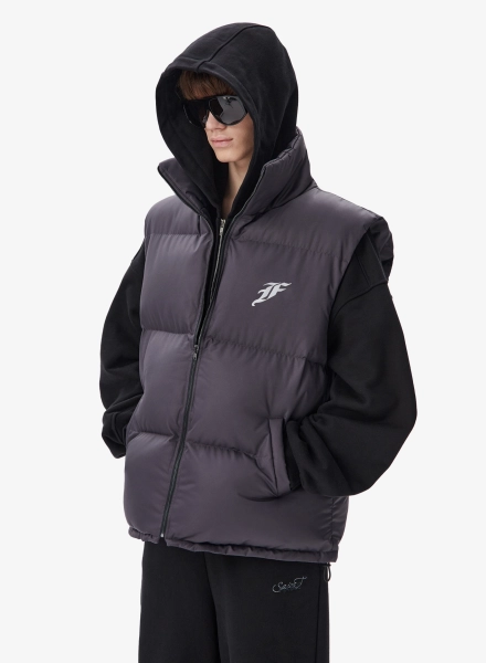 Жилет с объемным силуэтом F | ABLE, цвет: серый, VST-FBL-STBLNW-GRPHT купить онлайн