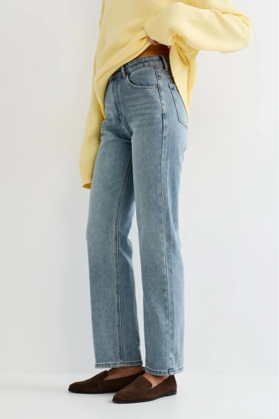 Джинсы прямые Erist store, цвет: голубой, НФ-00003246 купить онлайн