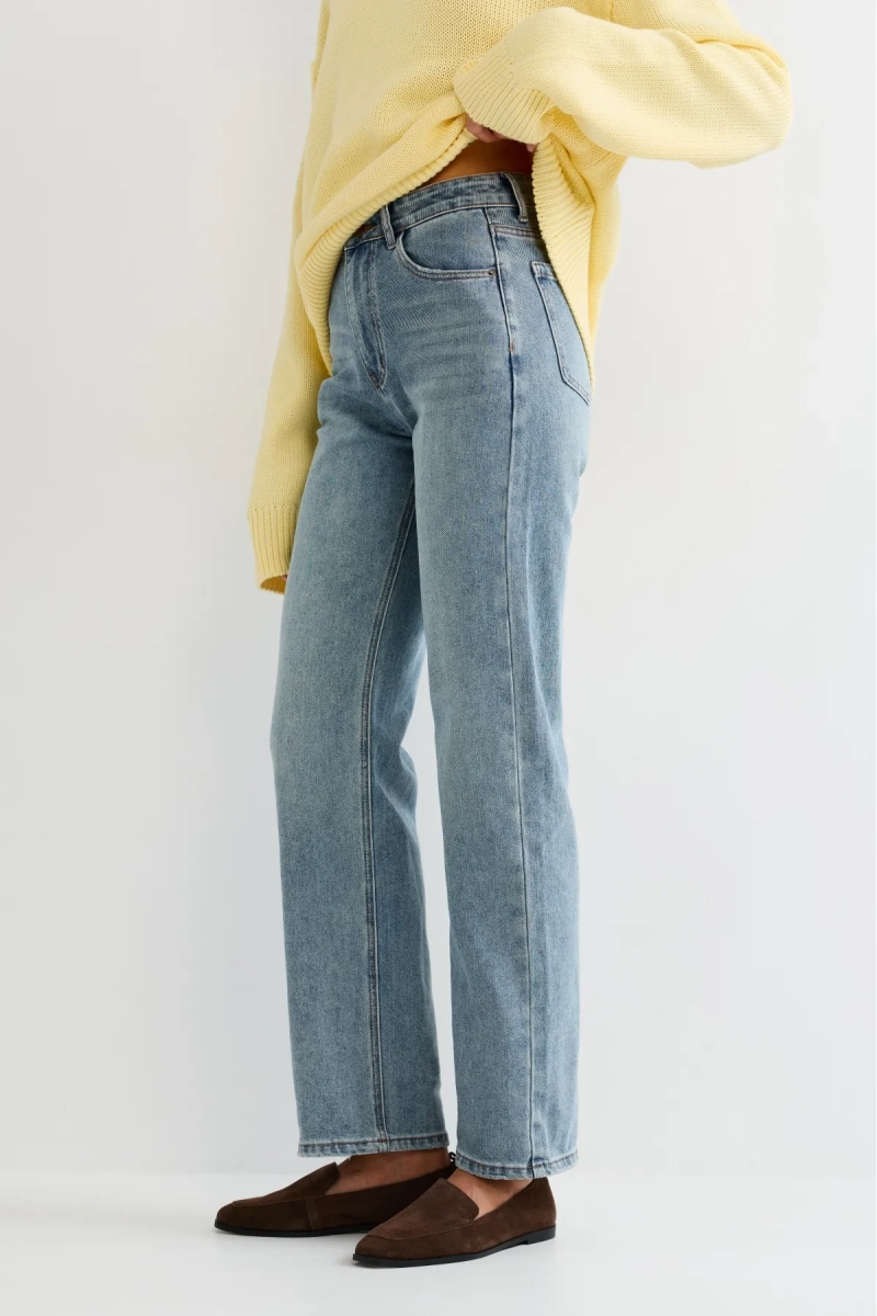 Джинсы прямые Erist store, цвет: голубой, НФ-00003246 купить онлайн