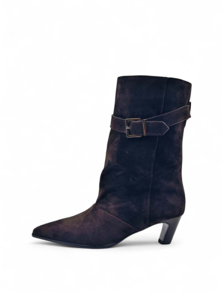 Ботильоны демисезонные из натуральной замши Ботильоны демисезонные из натуральной замши