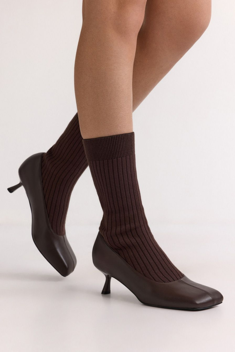 Полусапоги с квадратным мысом Lera Nena, цвет: коричневый LNU.401.18696.700 купить онлайн