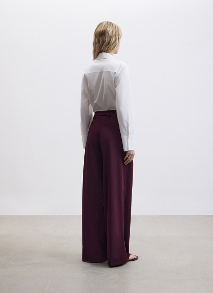 Брюки со складками ALL WE NEED, цвет: Бордовый, 2604W1688-019 купить онлайн