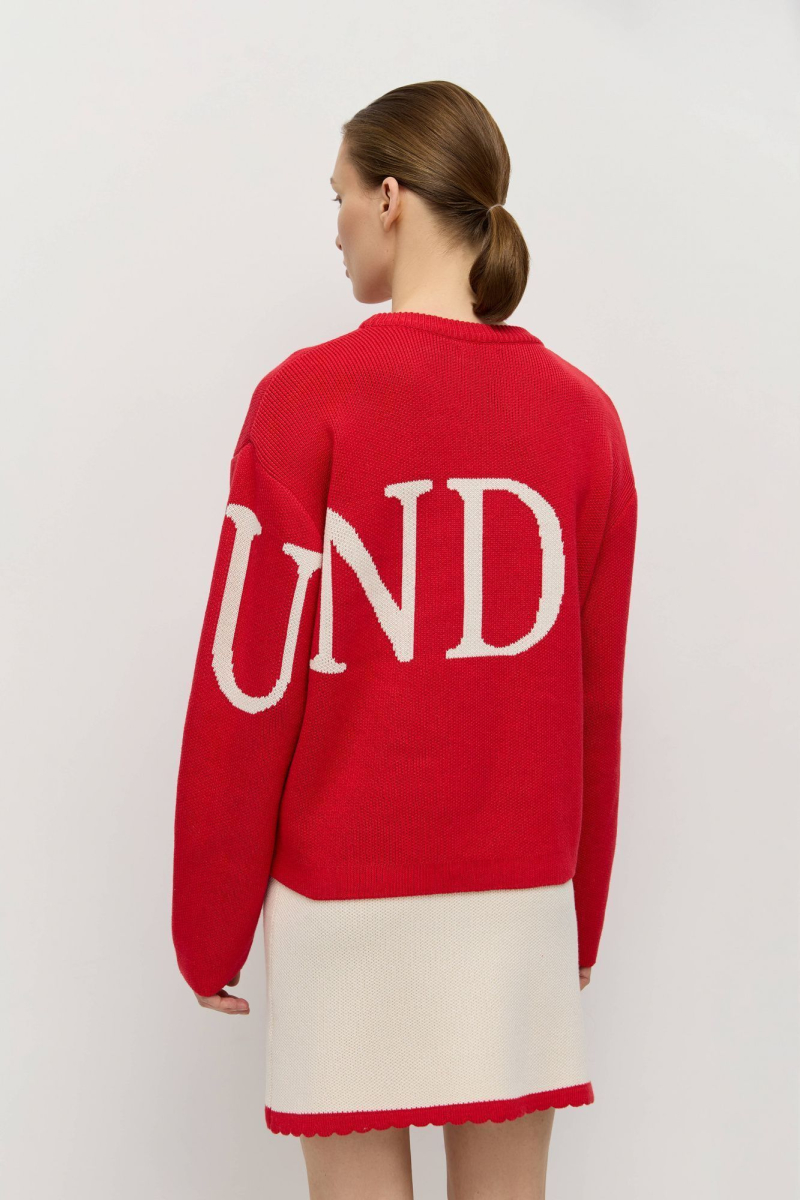 Джемпер AROUND AROUND, цвет: красный, 219_17CA42 купить онлайн