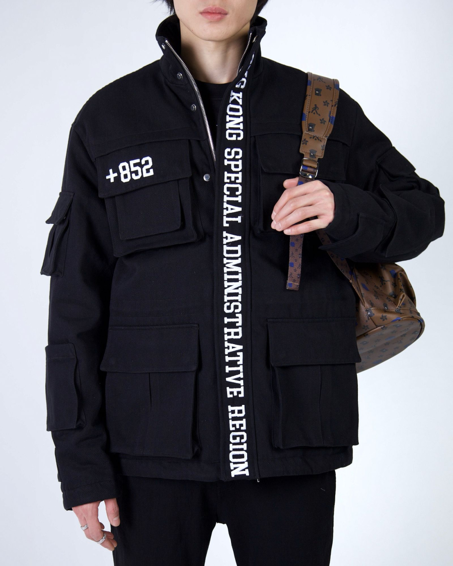 Куртка из плотного хлопка канвас ASIA ST 71, цвет: Черный, Ast71.coat-HK-black купить онлайн