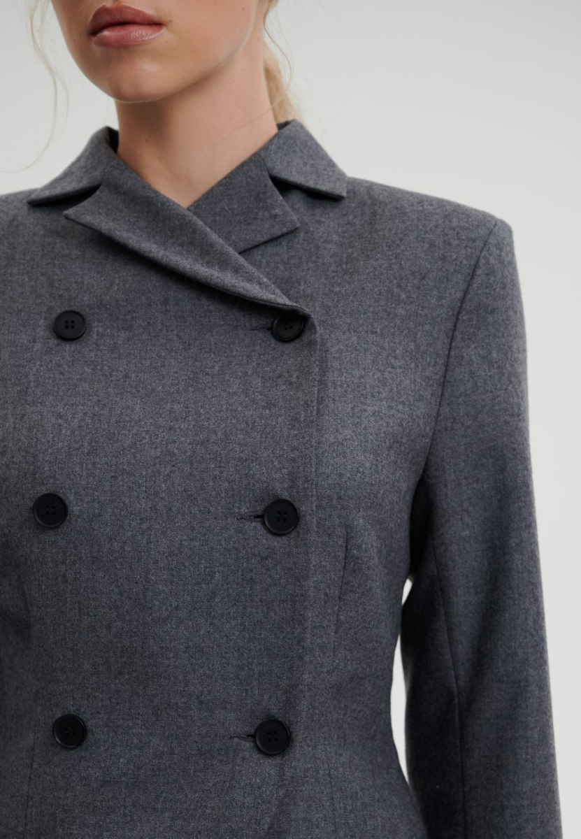 Жакет приталенный CHUBA, цвет: серый,  купить онлайн