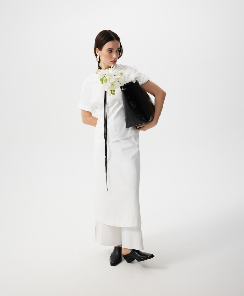 Футболка приталенного силуэта GLVR, цвет: белый, 126G21GAC1217 купить онлайн