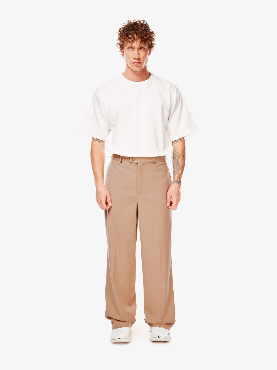 Брюки прямого кроя p.p.s., цвет: песочный, P_0928.00.00.BRN купить онлайн Брюки прямого кроя p.p.s., цвет: песочный, P_0928.00.00.BRN купить онлайн