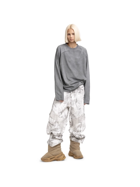 Лонгслив LONGSLEEVE ABC, цвет: серый, 00-186 купить онлайн