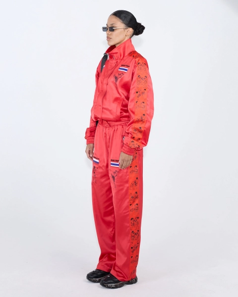 Костюм женский МУАЙ-ТАЙ ASIA ST 71, цвет: красный, Ast71.suit-Thai-w-red купить онлайн