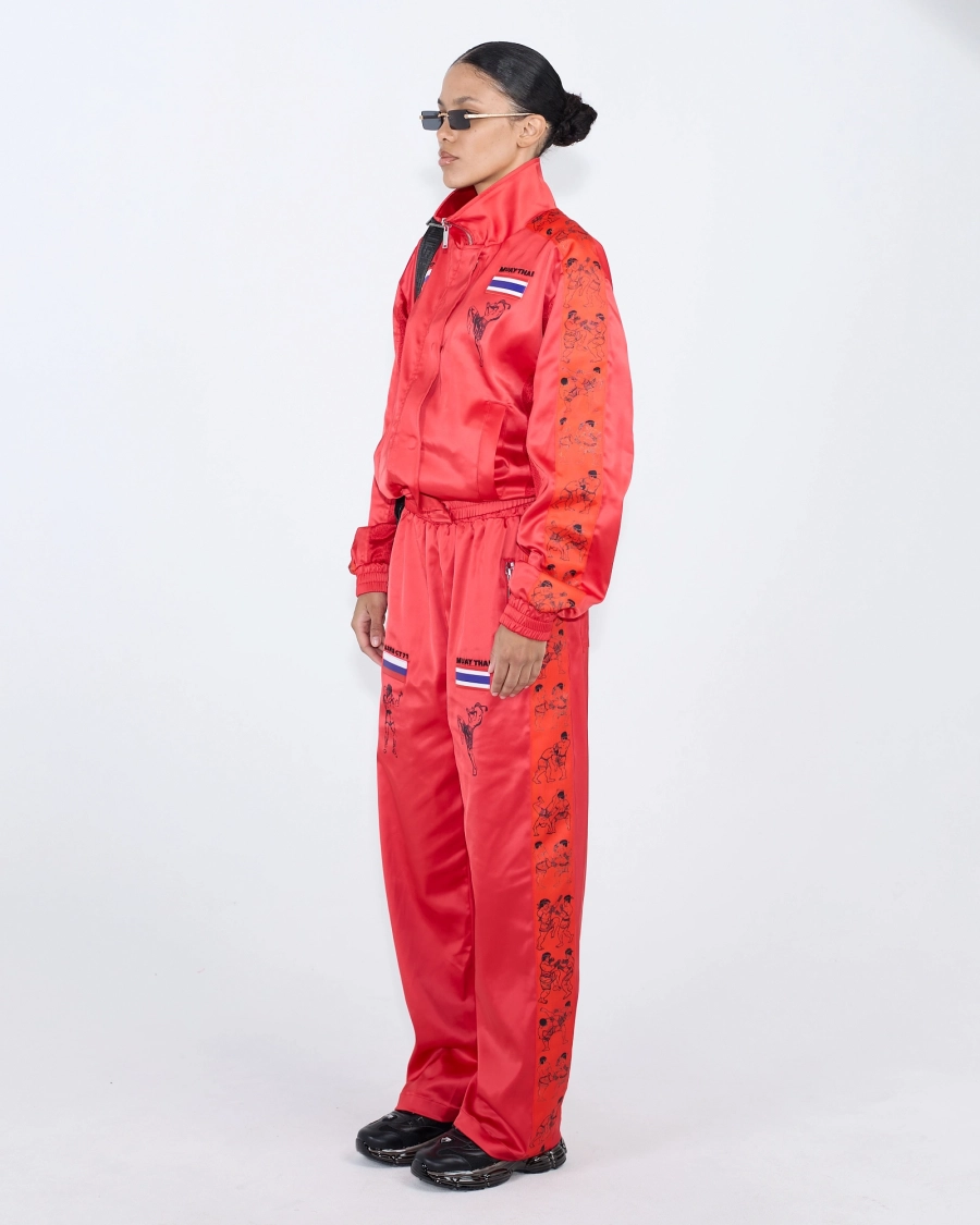 Костюм женский МУАЙ-ТАЙ ASIA ST 71, цвет: красный, Ast71.suit-Thai-w-red купить онлайн
