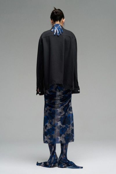 Джинсовая куртка на молнии WALK OF SHAME, цвет: Черный, DSH002/SS25 купить онлайн