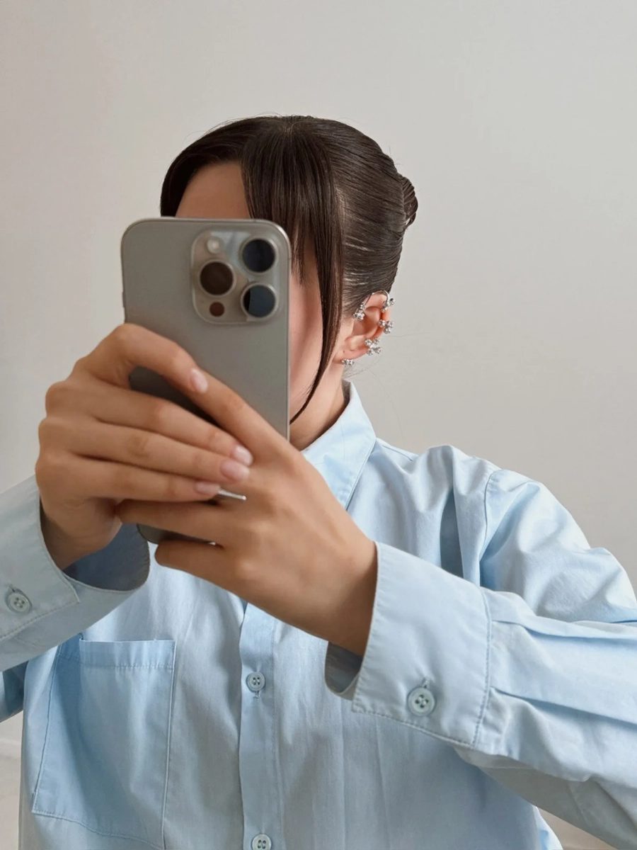 Серебряная серьга-кафф кувшинки «Васюганские болота» SBLESKOM, цвет: Серебряный, 12232 купить онлайн