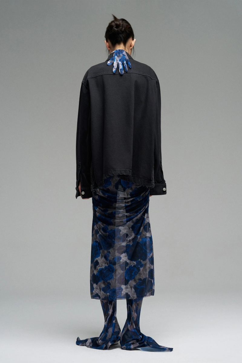 Джинсовая куртка на молнии WALK OF SHAME, цвет: Черный, DSH002/SS25 купить онлайн