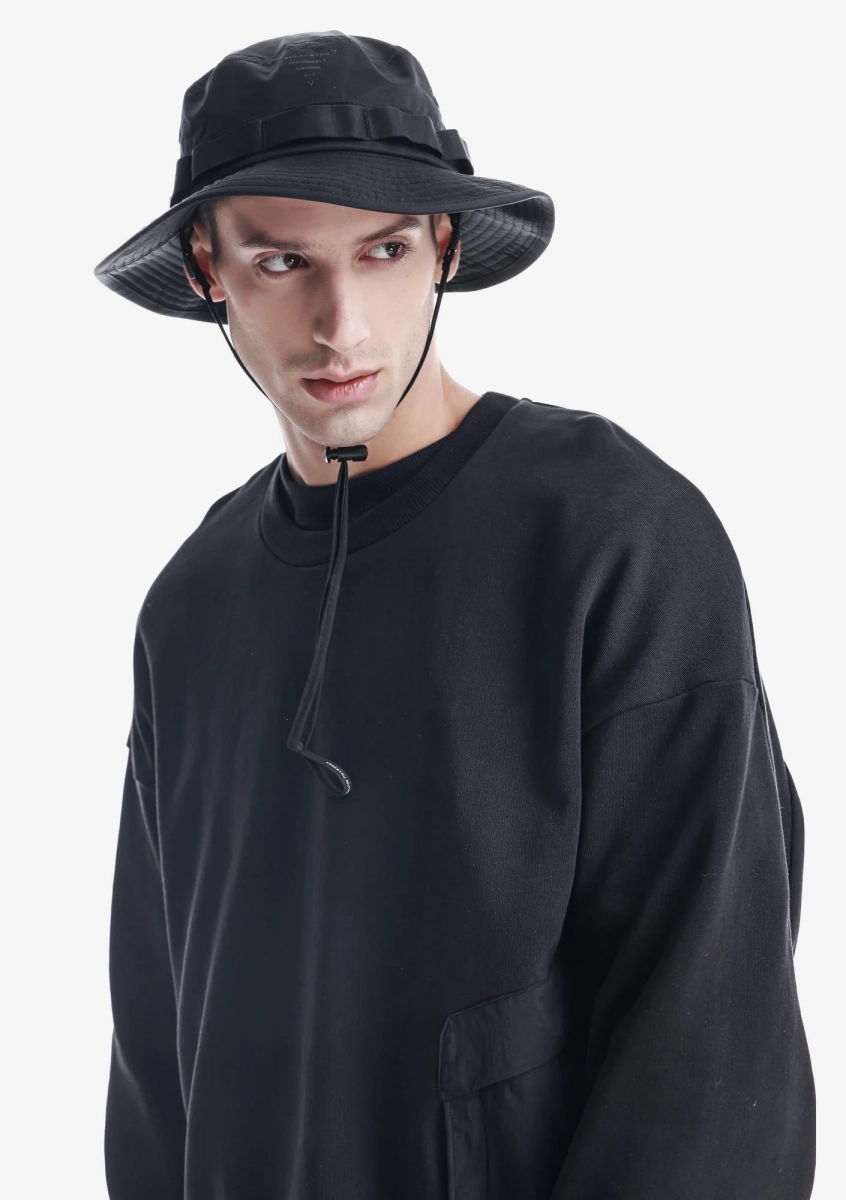 Панама с широкими полями KRAKATAU, цвет: Черный Pu95-1 | новая мужская коллекция купить онлайн