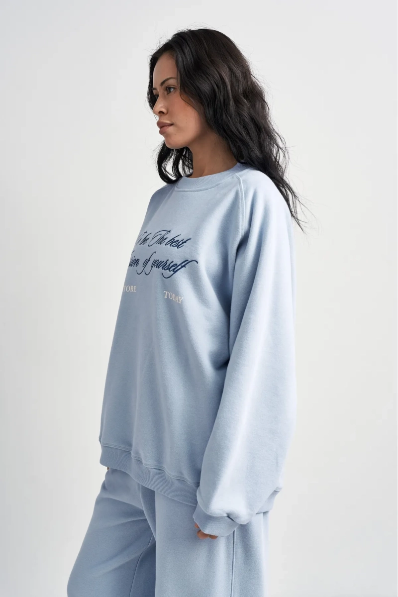 Свитшот винтажный Ледяной голубой Erist store, цвет: голубой, НФ-00003403 купить онлайн