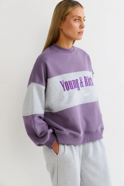 Свитшот в контрастных цветах