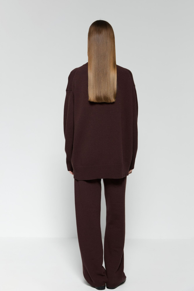 Джемпер из смесового кашемира AROUND, цвет: портвейн, 2111_14C21OS купить онлайн Джемпер из смесового кашемира AROUND, цвет: портвейн, 2111_14C21OS купить онлайн