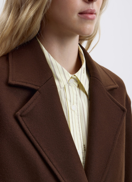 Полупальто объемного силуэта ALL WE NEED, цвет: коричневый, 2602W5173-19 купить онлайн