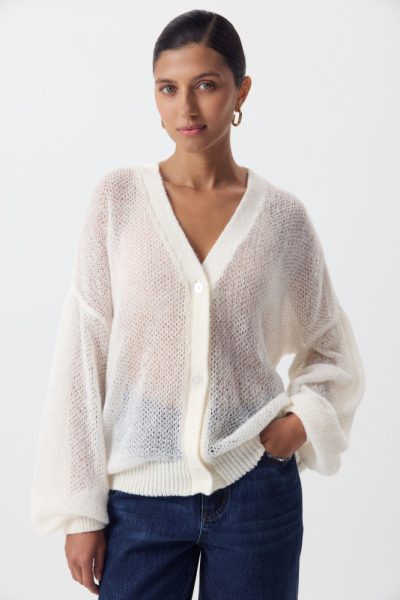 Кардиган ажурной вязки Кардиган ажурной вязки