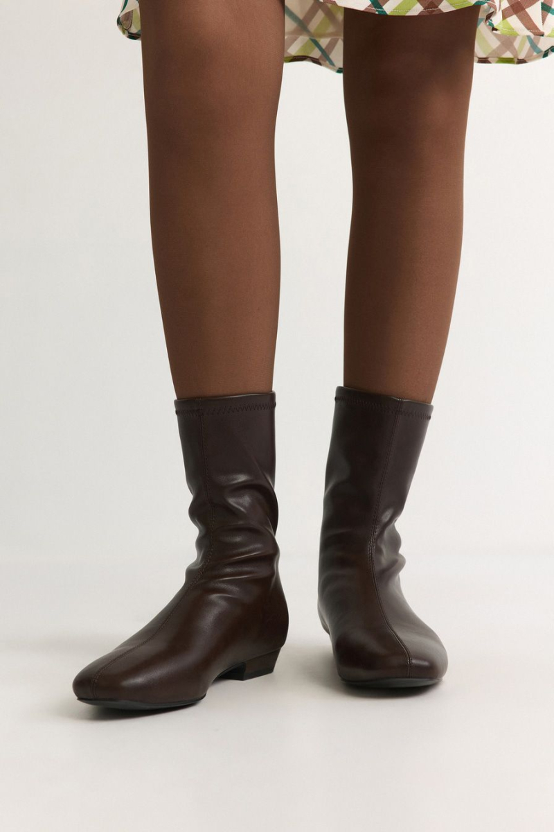 Ботинки из экокожи Lera Nena, цвет: коричневый LNU.304.18958.700 купить онлайн