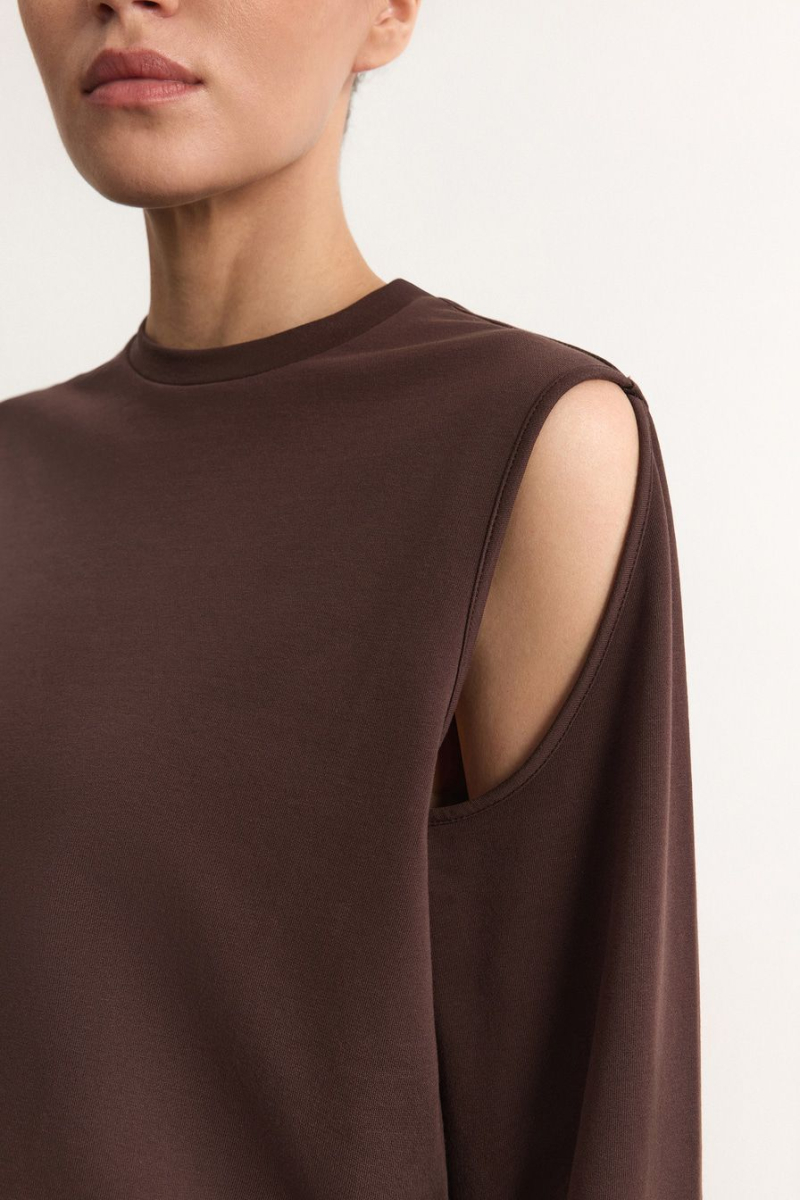 Лонгслив из смесового хлопка TOPTOP, цвет: коричневый, TT.025.12361.700 купить онлайн