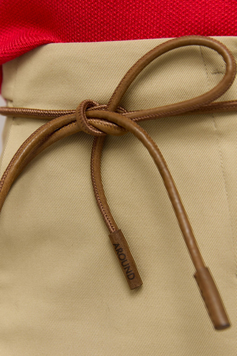 Шнур из натуральной кожи круглый AROUND, цвет: коричневый 54_2L01 купить онлайн