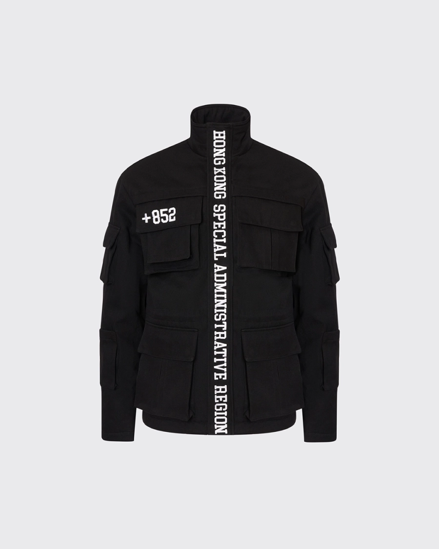 Куртка из плотного хлопка канвас ASIA ST 71, цвет: Черный, Ast71.coat-HK-black купить онлайн