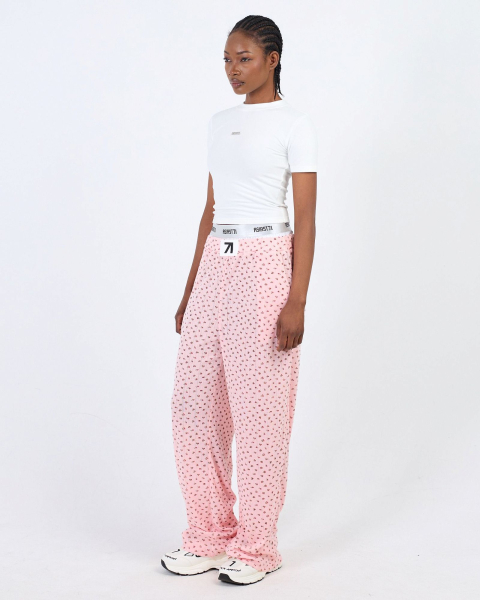 Брюки свободного кроя с двойным поясом ASIA ST 71, цвет: розовый, Ast71.pants-relax-pink купить онлайн