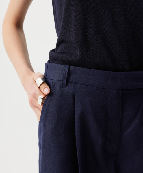 Шорты льняные GLVR, цвет: Черный, 126G23GAC6004 купить онлайн