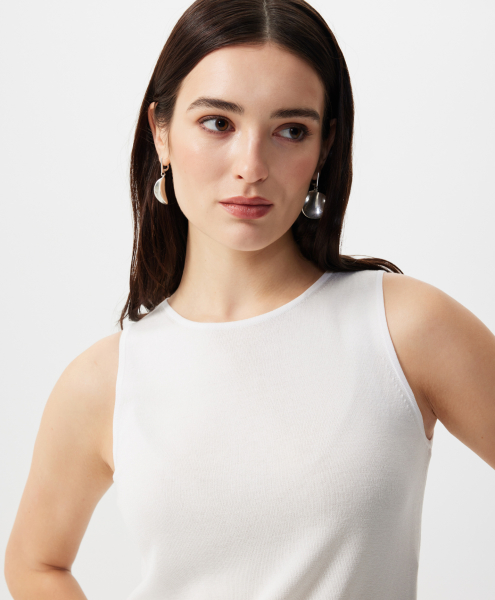 Топ полуприлегающего силуэта GLVR, цвет: белый, 126G21GAC3805 купить онлайн