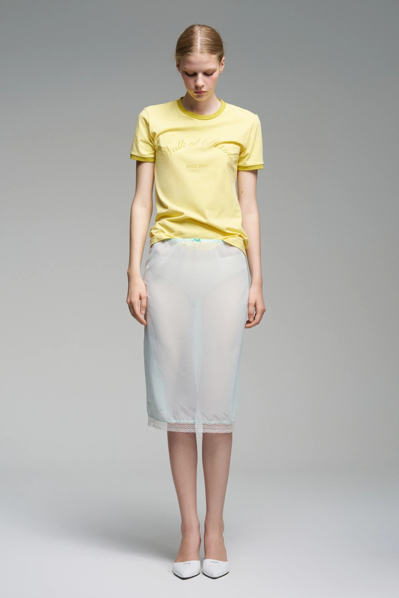 Футболка с принтом WALK OF SHAME, цвет: Желтый, TSH014/FW2526 купить онлайн