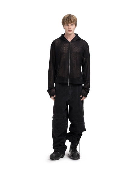 Худи MANTLE MESH ZIP ABC, цвет: Черный, 00-159 купить онлайн