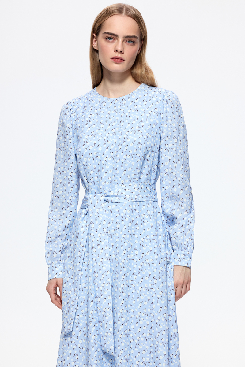 Платье текстильное женское DREAMS BY ALENA AKHMADULLINA, цвет: голубой, 126102070204560/211000 купить онлайн
