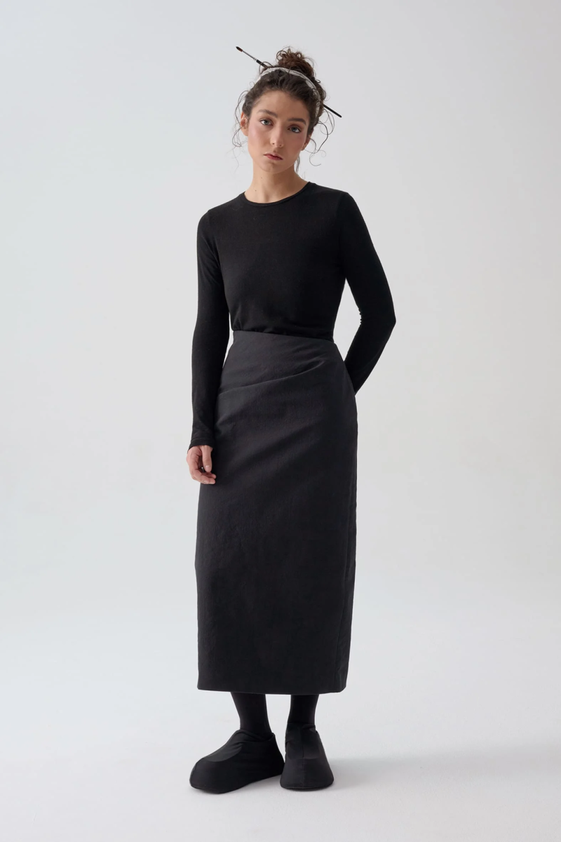 Юбка из бумажной ткани