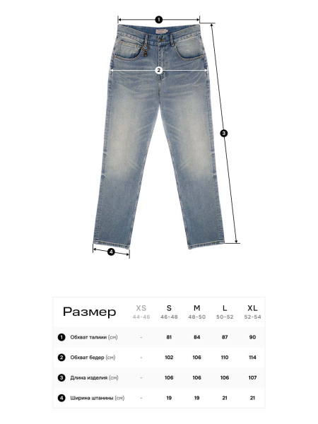 Джинсы с винтажным образом NAIPACHE, цвет: синий,  купить онлайн