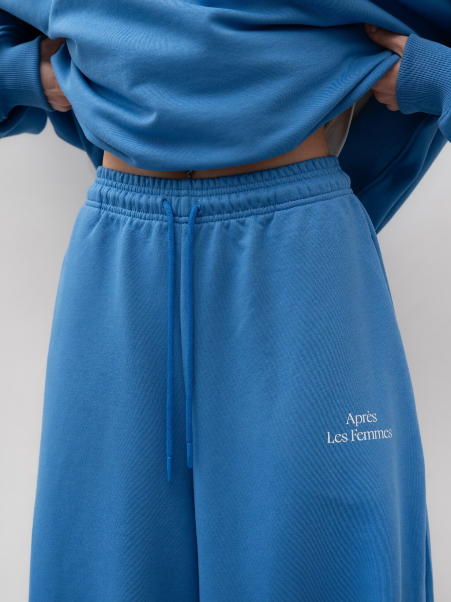 Брюки из хлопка на резинке TRES, цвет: голубой, НФ-00002710 купить онлайн