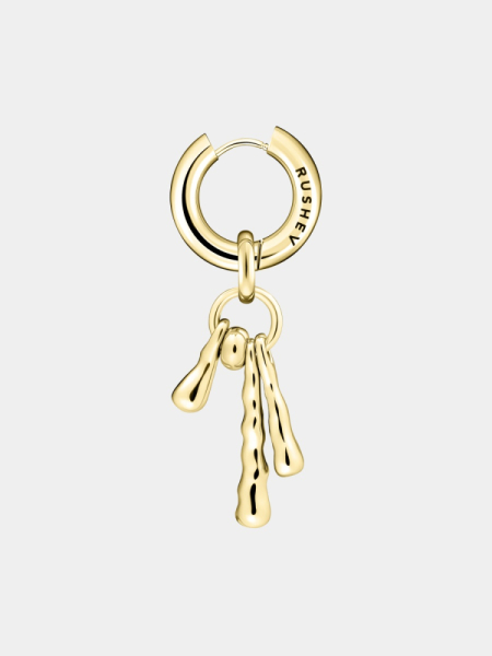 Моносерьга с каплями