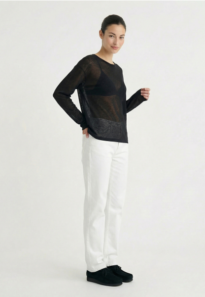 Лонгслив из трикотажа прямого силуэта REFERT, цвет: Черный, 14-3051/1-2511 купить онлайн