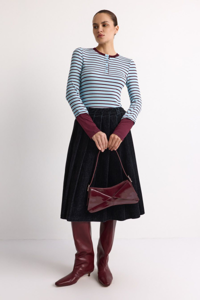 Лонгслив из смесовой вискозы TOPTOP, цвет: голубой, TT.025.18745.601 купить онлайн