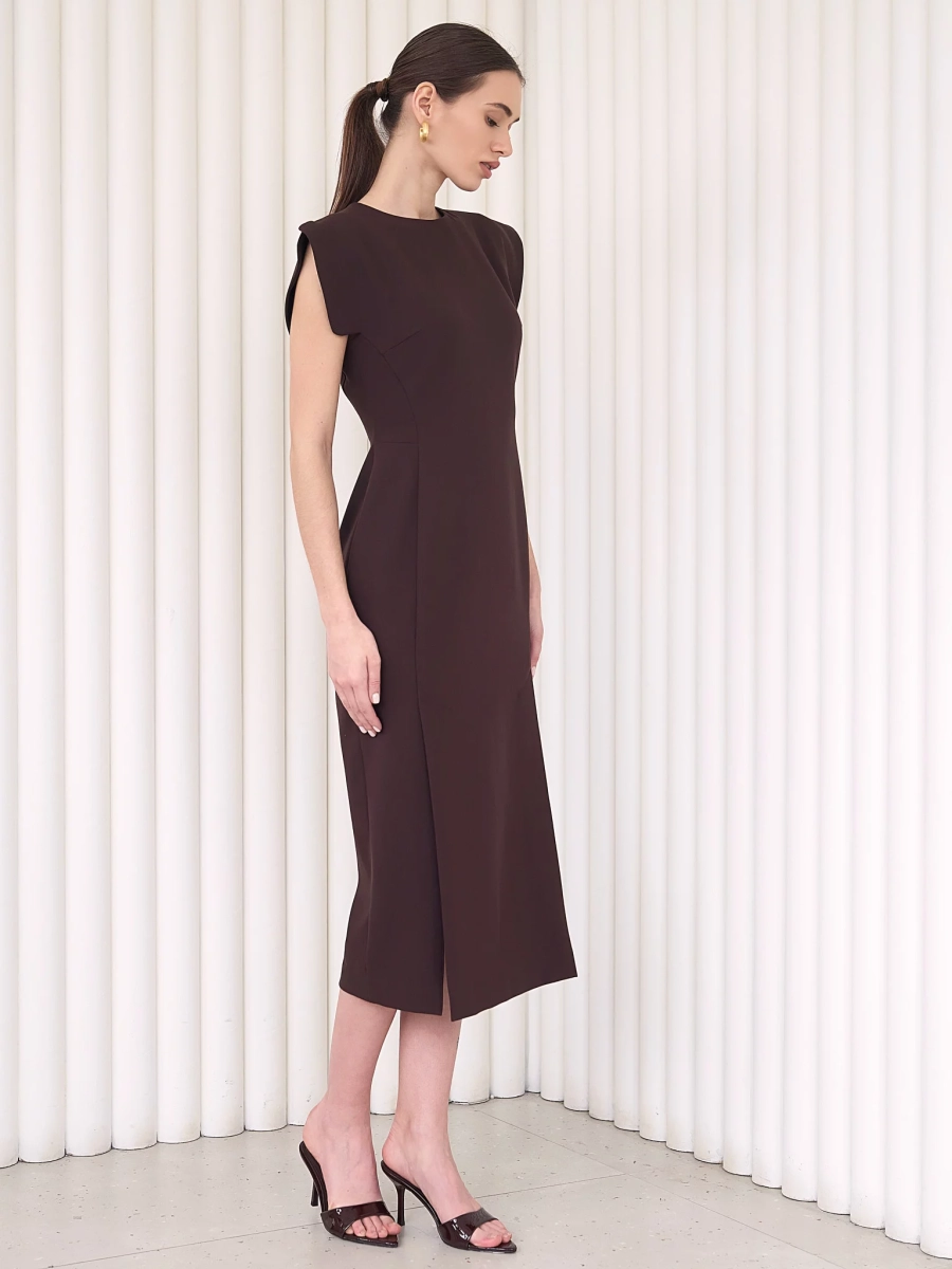 Платье с рельефами и крыльями I.B.W., цвет: шоколад, DR068 купить онлайн