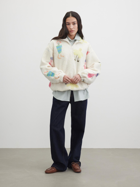 Анорак из флиса Chaika, цвет: белый, SS26AN03-101 купить онлайн