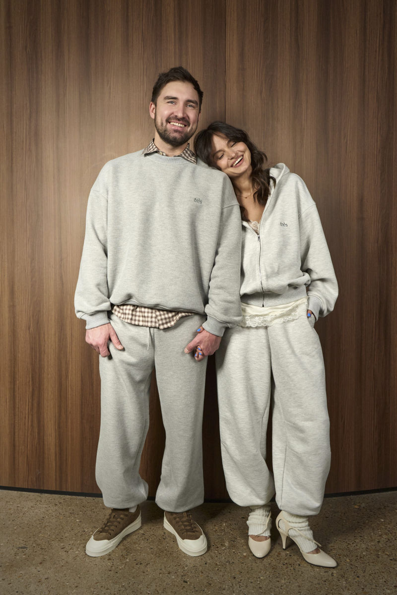 Брюки из футера TRES, цвет: серый, НФ-00002699 купить онлайн