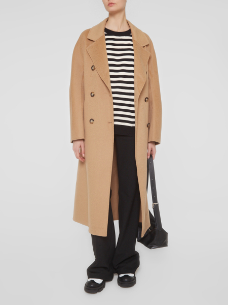 Пальто двубортное I.B.W., цвет: бежевый, № 21.1 купить онлайн Пальто двубортное I.B.W., цвет: бежевый, № 21.1 купить онлайн