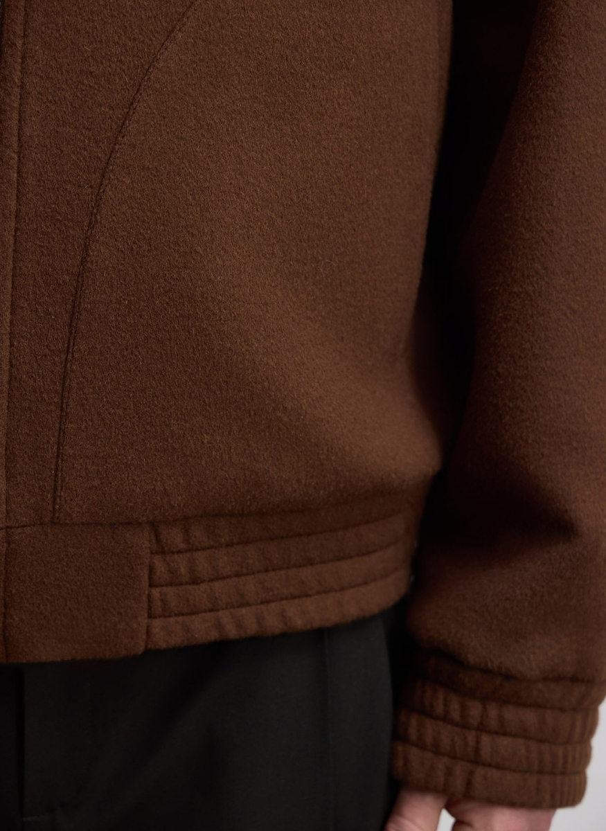 Бомбер из шерсти ALL WE NEED, цвет: коричневый,  купить онлайн