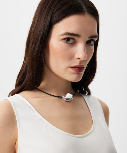 Топ с матовым блеском GLVR, цвет: белый, 126G21GAC2410 купить онлайн